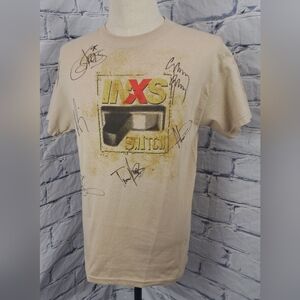 tennessee river INXS Autographed T-Shirt Tee 6 Signatures Music Band Mens Medium